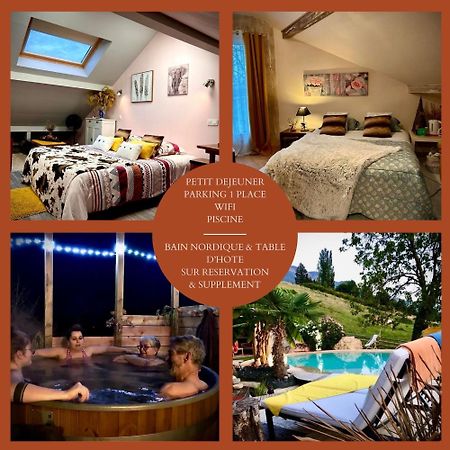 A La Marc'Quize Chambres D'Hotes, Petit Dejeuner Compris, Avec Piscine A Debordement En Exterieur, Bain Nordique A 38 Degres En Prestation Supplement Sur Reservation Horaire Anticipee 1 Place De Parking Gratuite Sur Place Mouxy Exterior foto